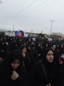 حضور دانشجویان آموزشکده دختران کاشان در راهپیمایی 22 بهمن