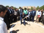 مراسم کلنگ زنی احداث سالن ورزشی آموزشکده شهیدبابایی قزوین با حضور نمایندگان  مجلس شورای اسلامی