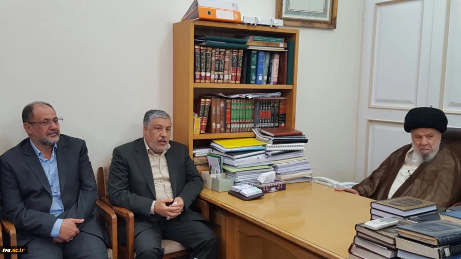 دیدار رییس دانشگاه فنی و حرفه ای با علما و مراجع عظام تقلید - 95/06/10