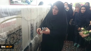 قرارداد بافت فرش بین آموزشکده فنی وحرفه ای دخترانه (کوثر) گنبد کاووس با سپاه شهرستان گنبد