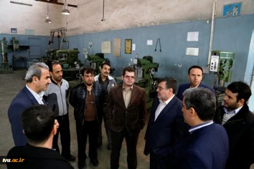 بازدید استاندار وهیات همراه  از آموزشکده فنی شهید بابایی قزوین
