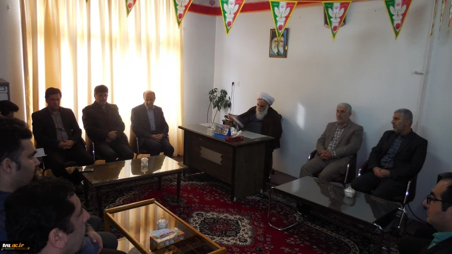 دیدار رییس و جمعی از  استادان و همکاران آموزشکده فنی وحرفه ای امام صادق (ع) بابل با امام جمعه شهر امیرکلا
