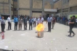 گزارش برگزاری مانور آتش نشانی  به مناسبت هفته خوابگاه ها در آموزشکده فنی و حرفه ای پسران بندرعباس