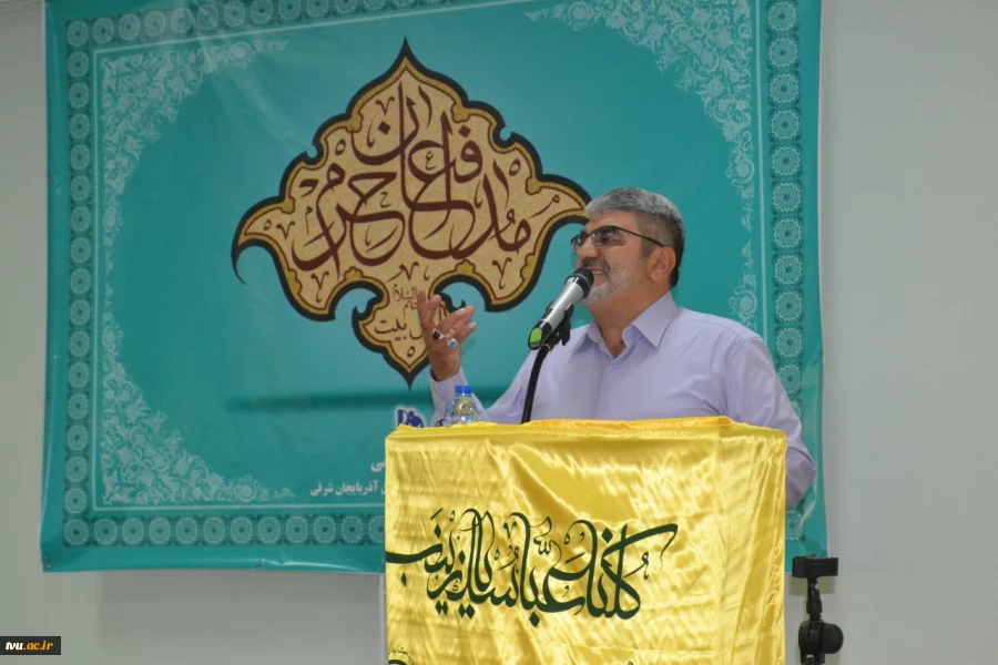 حضور سردار نوعی اقدم فرمانده قرارگاه حضرت زینب(س) سوریه در آموزشکده شماره یک تبریز