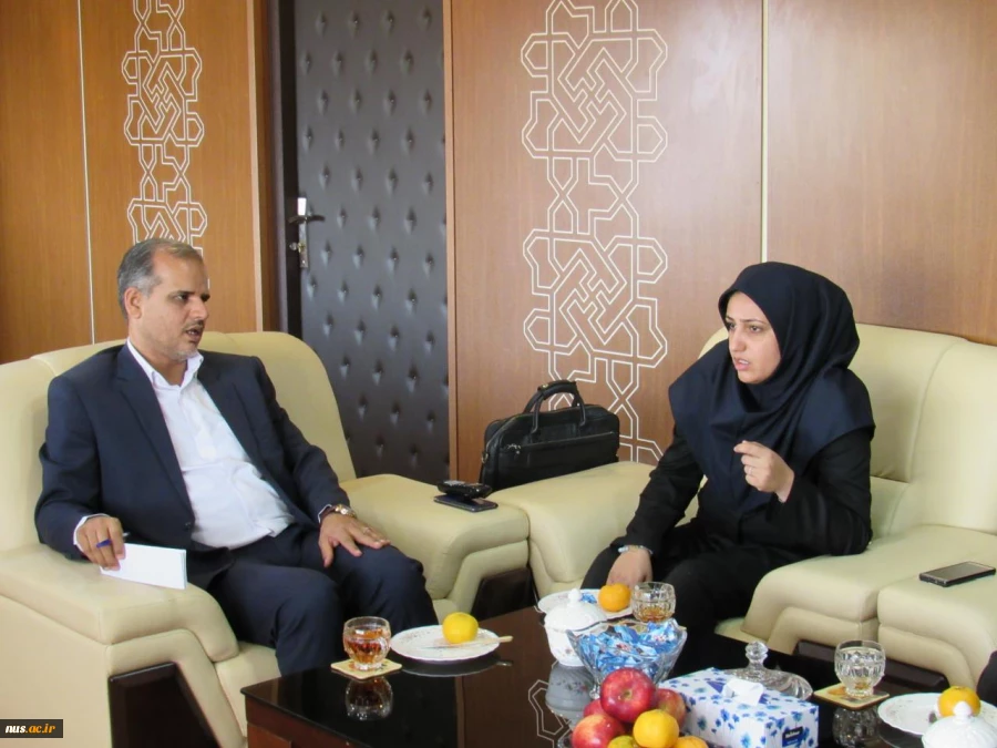 دیدار دکتر محجوب رییس آموزشکده های فنی و حرفه ای پسران و دختران سمنان و هیأت همراه  با مدیرکل صداوسیمای مرکز سمنان