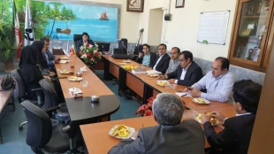 نشست مشترک با حضور مسئولین آموزشکده فنی وحرفه ای پسران بجنورد و مسئولین پارک علم وفناوری استان خراسان شمالی