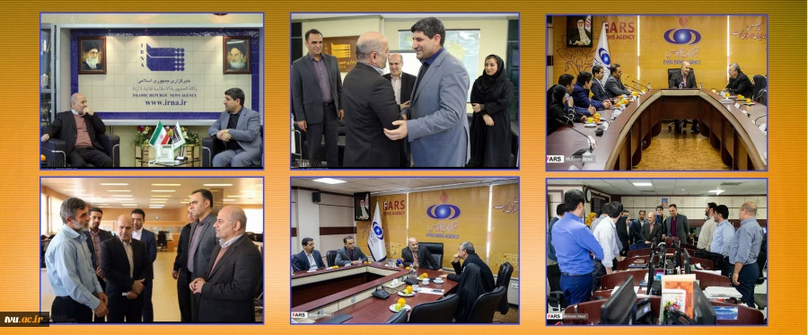 رئیس دانشگاه فنی و حرفه ای از خبرگزاری فارس و ایرنا بازدید کرد. 3