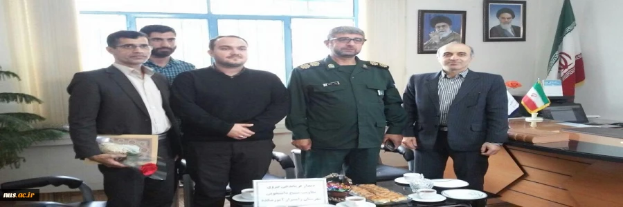 بازدید فرماندهی محترم نیروی مقاومت بسیج, مسئول بسیج دانشجویی شهرستان رامسر از اموزشکده فنی پسران رامسر (ملا صدرا)  به گزارش روابط عمومی در این بازدید مسئول بسیج دانشجویی اموزشکده  صمن گزارش از عملکرد بسیج دانشجویی راهکارهایی جهت همکاری و جذب دانشجوایرادنم