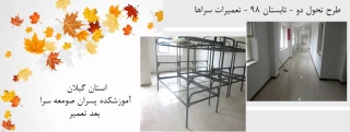 طرح تحول دو - تابستان 98 - اعتبار 1 و  2 - استان گیلان