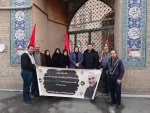 حضور ریاست و کارکنان آموزشکده فنی و حرفه ای دختران آمل در مراسم تشییع پیکر پاک شهید سپهبد سلیمانی و همرزمانش 7