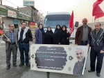 حضور ریاست و کارکنان آموزشکده فنی و حرفه ای دختران آمل در مراسم تشییع پیکر پاک شهید سپهبد سلیمانی و همرزمانش 8