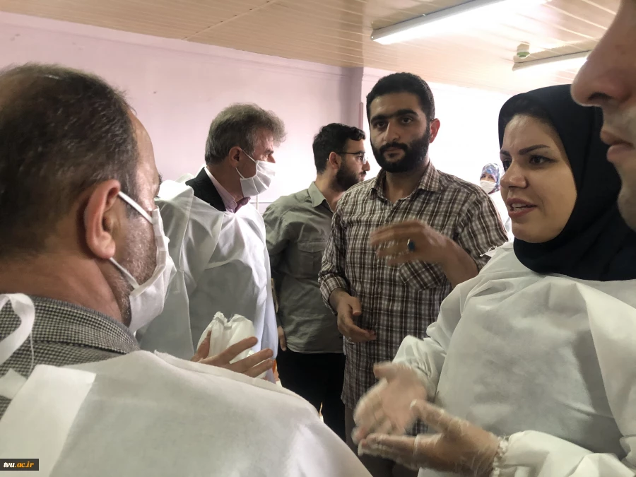 راه اندازی کارگاه تولید ماسک و گان آموزشکده فنی و حرفه ای دختران آمل 11