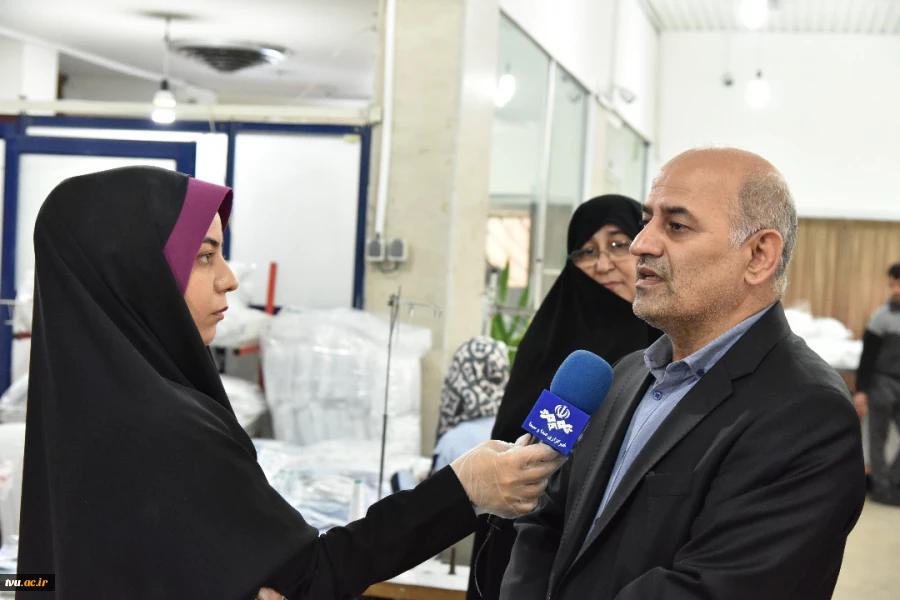 بازدید دکتر صالحی عمران از کارگاه های تولید ماسک دانشکده فنی و حر فه ای دکتر شریعتی با حضور واحد مرکزی خبر 4