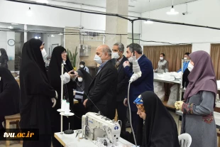بازدید دکتر صالحی عمران از کارگاه های تولید ماسک دانشکده فنی و حر فه ای دکتر شریعتی با حضور واحد مرکزی خبر 5