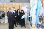 بازدید دکتر صالحی عمران از کارگاه های تولید ماسک دانشکده فنی و حر فه ای دکتر شریعتی با حضور واحد مرکزی خبر 9