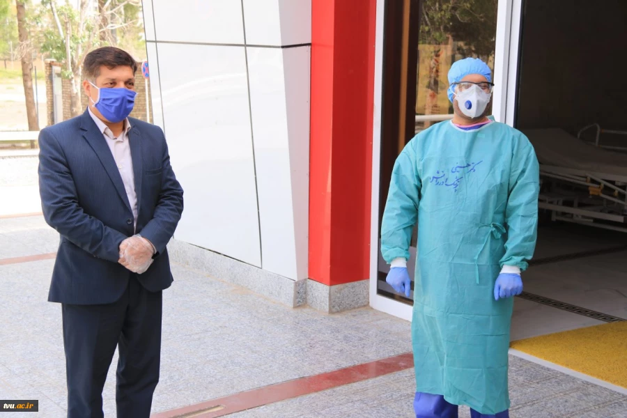 تشکر از کادر درمان بیمارستان ولی عصر، توسط مسئولین دانشگاه فنی و حرفه ای استان خراسان جنوبی 4