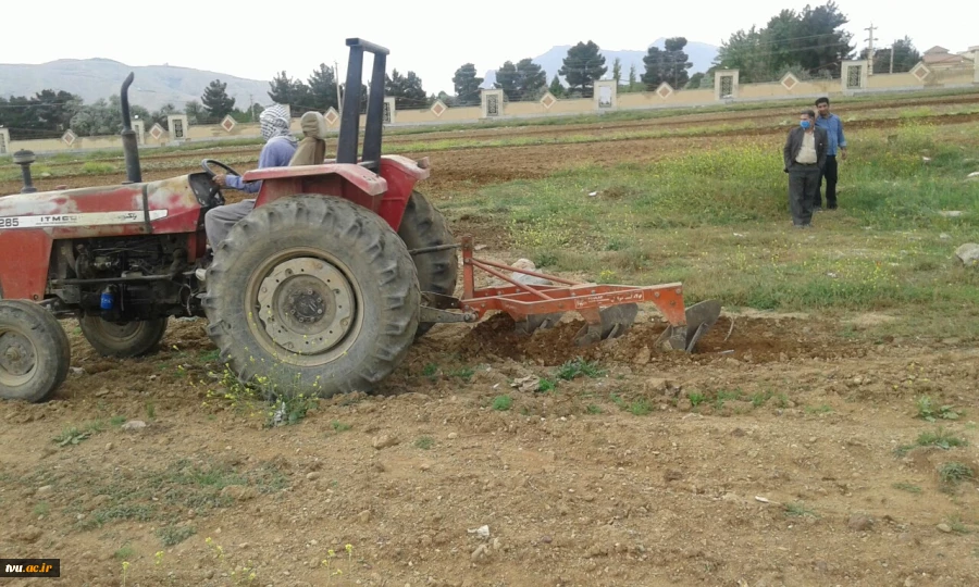 زیر کشت بردن چند هکتار از زمین های بلا استفاده دانشگاه فنی و حرفه ای استان لرستان  2