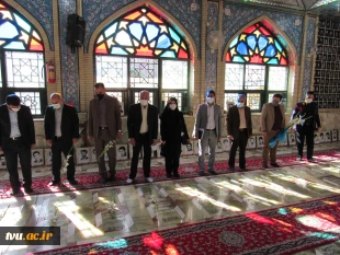 ادای احترام رئیس دانشگاه فنی و حرفه ای کشور به مقام شامخ شهدای استان سمنان 6