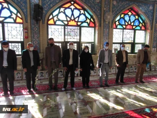 ادای احترام رئیس دانشگاه فنی و حرفه ای کشور به مقام شامخ شهدای استان سمنان 7