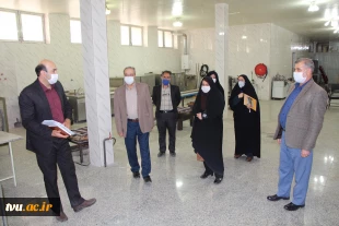 بازدید ریاست دانشگاه فنی وحرفه ای استان اصفهان از کارگاه ها ،خوابگاه وطرح های عمرانی وتوسعه آموزشکده دختران نجف اباد 2