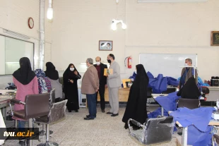 بازدید ریاست دانشگاه فنی وحرفه ای استان اصفهان از کارگاه ها ،خوابگاه وطرح های عمرانی وتوسعه آموزشکده دختران نجف اباد 4