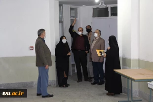 بازدید ریاست دانشگاه فنی وحرفه ای استان اصفهان از کارگاه ها ،خوابگاه وطرح های عمرانی وتوسعه آموزشکده دختران نجف اباد 11