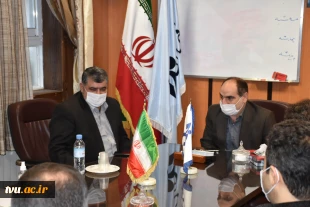 نشست هم‌اندیشی دکتر دل خوش نماینده صومعه سرا با دکتر رسول شمشادی رئیس دانشگاه فنی حرفه ای استان گیلان 3