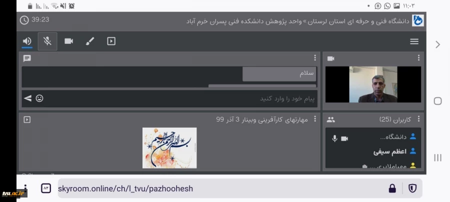 دومین وبینار آموزشی از سلسله وبینارهای از ایده تا کارآفرینی به‌مناسبت هفته جهانی کارآفرینی در استان لرستان
 3