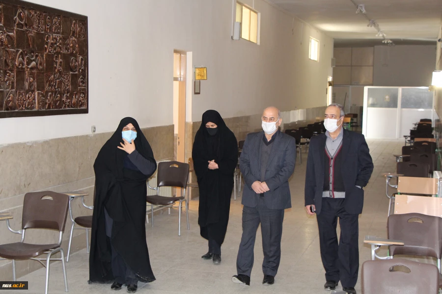 بازدید ریاست دانشگاه فنی وحرفه ای کشور جناب آقای دکتر صالحی عمران از آموزشکده دختران نجف آباد 6
