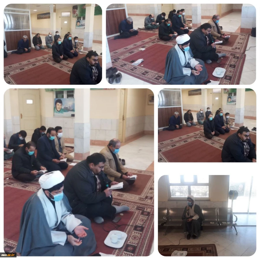 برگزاری مراسم زیارت عاشورا و سخنرانی یه مناسبت شهادت حضرت فاطمه زهرا (س) دانشکده فنی وحرفه ای ثامن الحجج (ع) مشهد مقدس 2