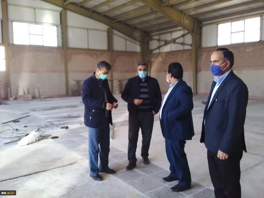 بازدید ریاست دانشگاه فنی و حرفه ای خراسان جنوبی از پروژه های عمرانی آموزشکده فنی قاین 2