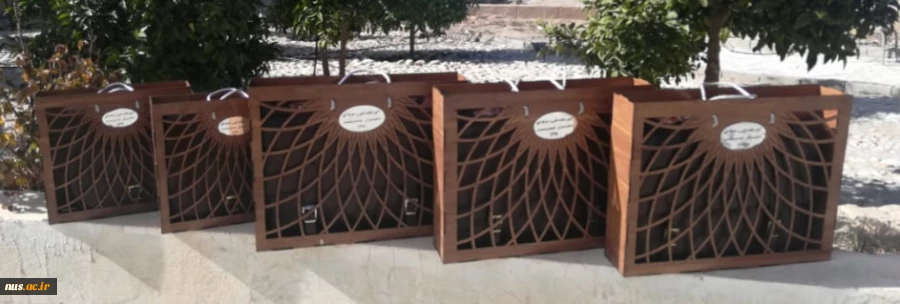 دوخت کیف اداری توسط دانشجویان آموزشکده فنی و حرفه ای دختران نی ریز 2