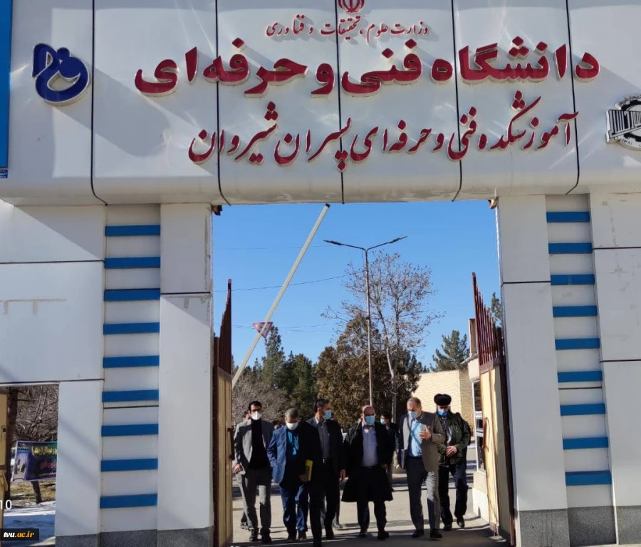بازدید دکتر علی جدی نماینده ی مردم شیروان و نائب رئیس کمسیون صنایع مجلس شورای اسلامی از آموزشکده فنی پروفسور حسابی شیروان 2