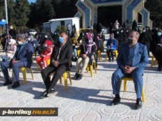 مراسم "جشن فجر فاطمی" با حضور ریاست دانشکده وهمکاران درمحل گلزار شهدای خوشنام شهرستان کردکوی(استان گلستان) 2