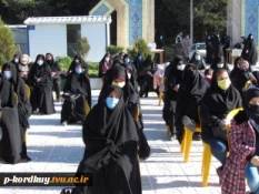 مراسم "جشن فجر فاطمی" با حضور ریاست دانشکده وهمکاران درمحل گلزار شهدای خوشنام شهرستان کردکوی(استان گلستان) 2