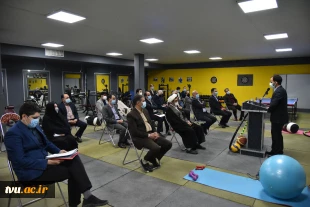 با حضور رئیس و اعضای هیأت رئیسه 

سالن اختصاصی آمادگی جسمانی و تربیت بدنی سازمان مرکزی دانشگاه فنی و حرفه ای افتتاح شد 6