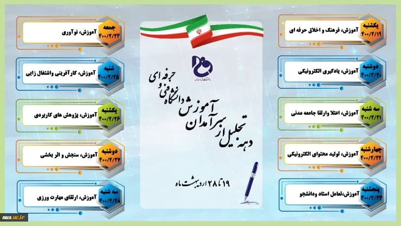 نقش کلیدی آموزش در وزارت علوم، تحقیقات و فناوری و نام‌گذاری ایام بزرگداشت مقام شامخ استادان در دانشگاه فنی و حرفه‌ای 4
