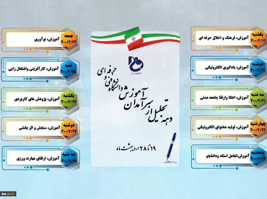 نقش کلیدی آموزش در وزارت علوم، تحقیقات و فناوری و نام‌گذاری ایام بزرگداشت مقام شامخ استادان در دانشگاه فنی و حرفه‌ای 4