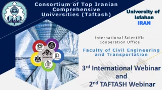The third international webinar and the second webinar of the University of Isfahan