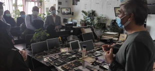 Visiting research centre, workrooms, and laboratories at Pitesti Universit 6