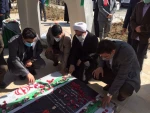 برگزاری مراسم رونمایی از یادمان شهید گمنام با حضور دکتر عرفان خسرویان
 3
