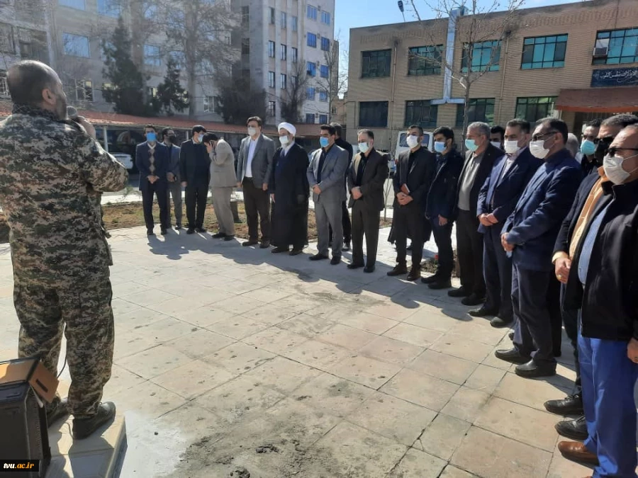 برگزاری مراسم رونمایی از یادمان شهید گمنام با حضور دکتر عرفان خسرویان
 8