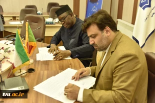 The President of Technical and Vocational University met and talked with the Minister of Higher Education and Research of the Republic of Mali. 3