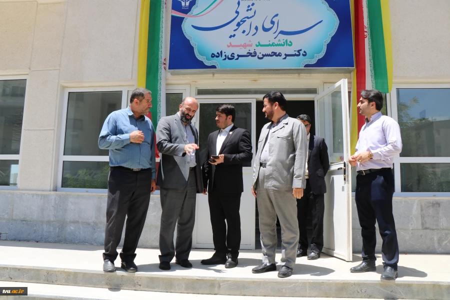 بازدید معاون فرهنگی و دانشجویی دانشگاه از پروژه ی سرای دانشجویی شهید فخری‌زاده دانشگاه فنی و حرفه‌ای استان گلستان 2