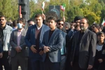 حضور دکتر خسرویان در مراسم باشکوه تشییع پیکر شهدای دانشجوی بسیجی مدافع امنیت دانشگاه فنی و حرفه‌ای 5