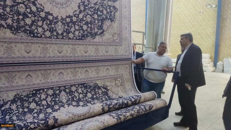 نشست رئیس دانشگاه فنی و حرفه‌ای با مدیرعامل شرکت فرش جردن واقع در شهرک صنعتی سلیمان صباحی بیدگلی 5