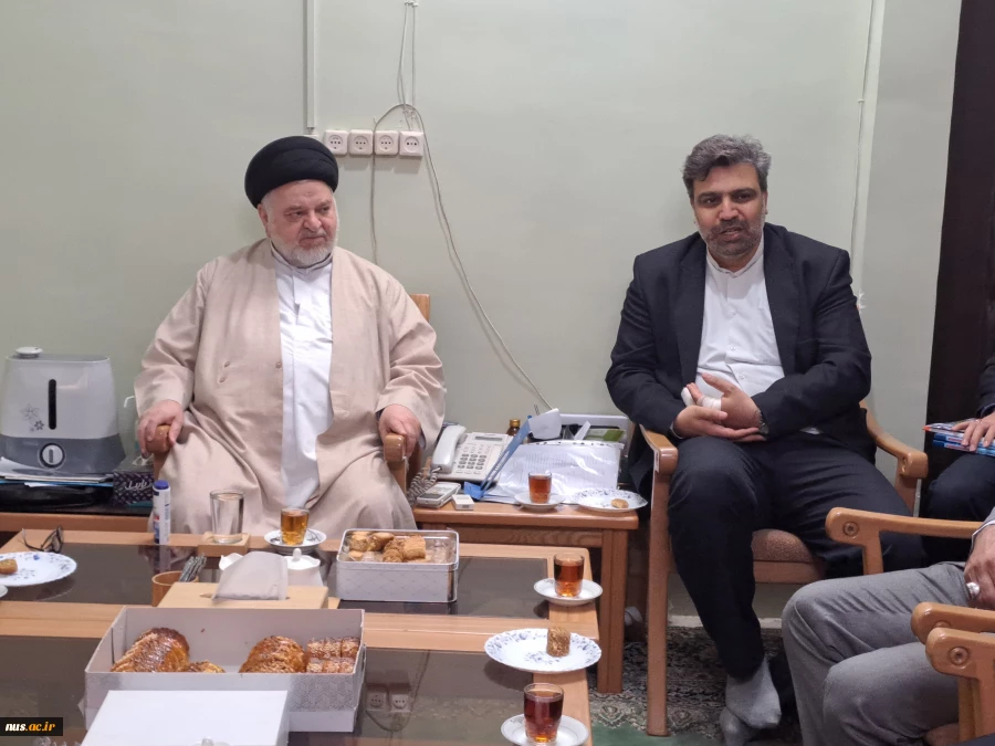 دیدار رئیس دانشگاه فنی و حرفه‌ای با حجت الاسلام و المسلمین سید جواد شهرستانی، مدیر مجموعه مؤسسات آل البیت 2