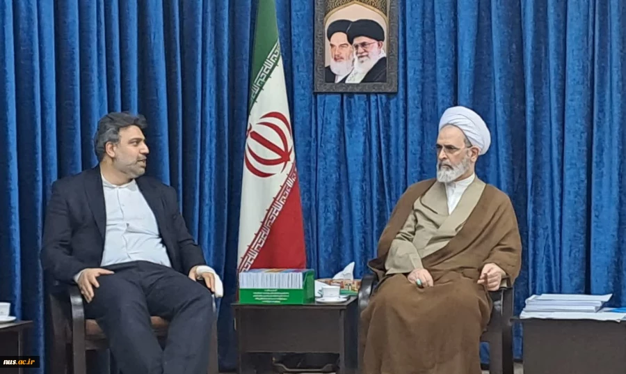 دیدار رئیس دانشگاه فنی و حرفه‌ای با آیت‌الله علیرضا اعرافی مدیر حوزه‌های علمیه سراسر کشور 2