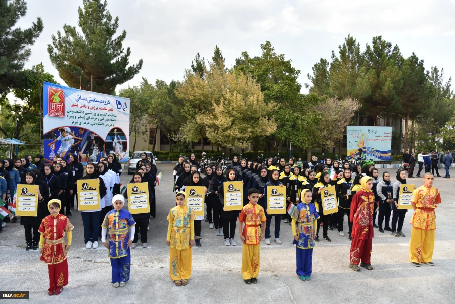 آیین افتتاحیه هجدهمین المپیاد فرهنگی _ ورزشی دانشجویان دختر دانشگاه فنی و حرفه‌ای سراسر کشور در استان آذربایجان شرقی 21