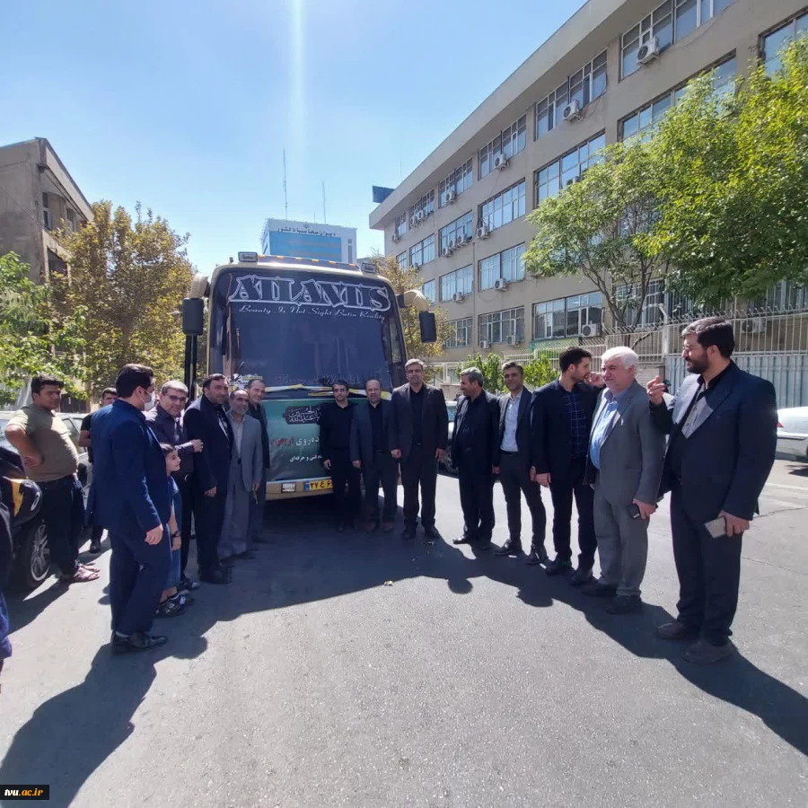 کاروان بسیج کارکنان دانشگاه فنی و حرفه‌ای با بدرقه مسئولین دانشگاه راهی کربلا شد 4